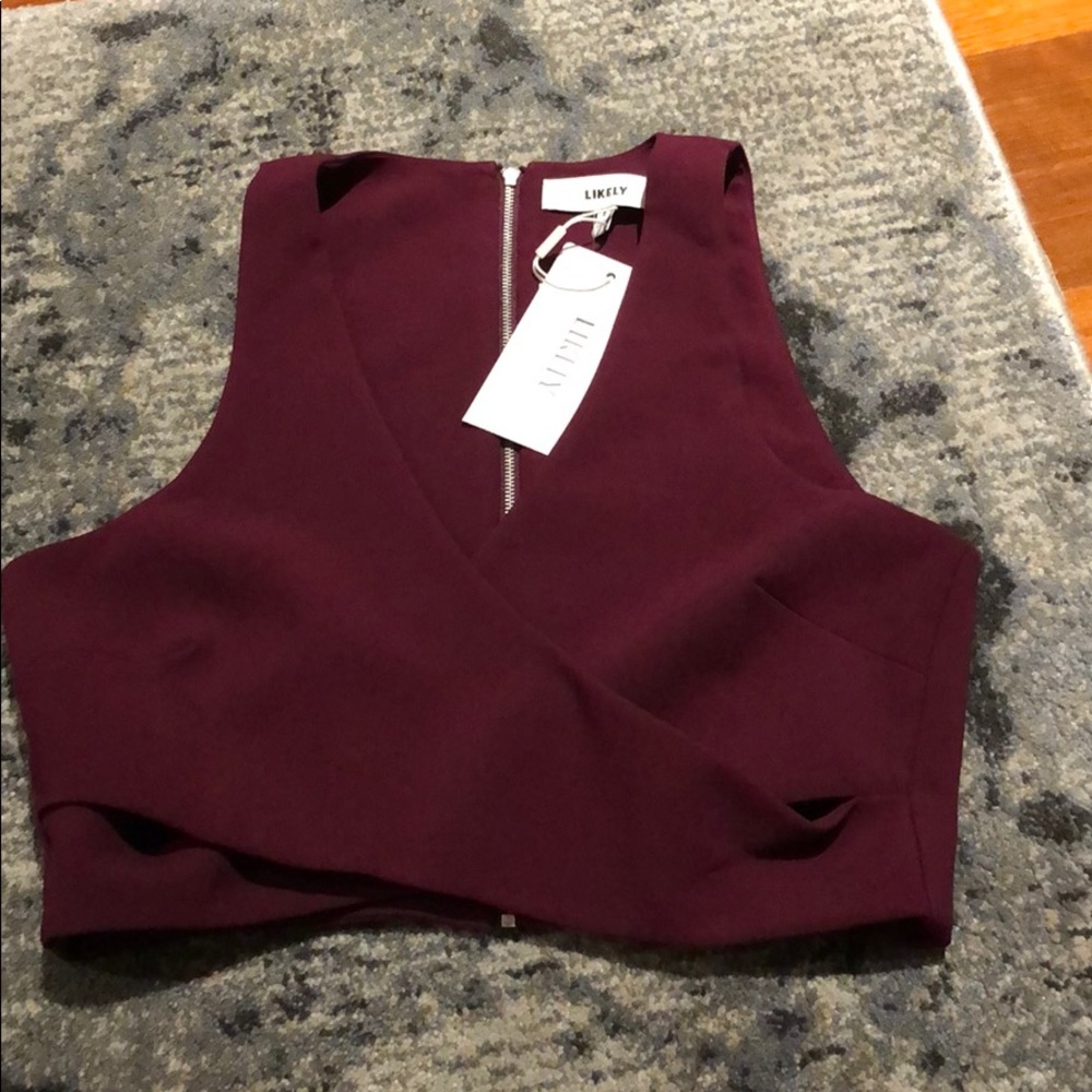 Crop top with cut outs NEW